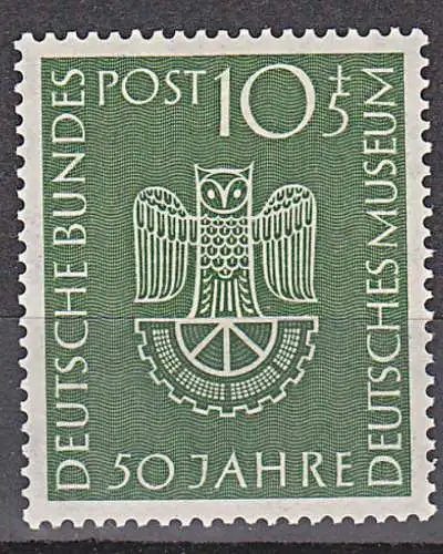 BRD 163 ** Deutsches Museum München Eule und Zahnrad