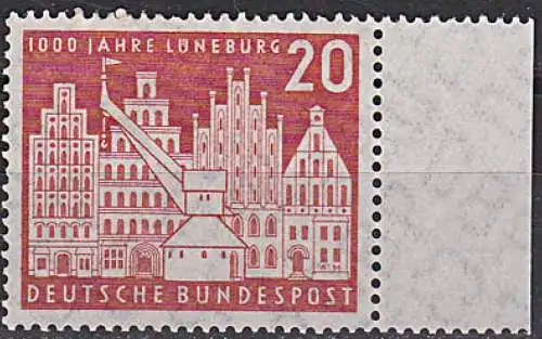 BRD 230 ** 1000 Jahre Lünburg Drehkran Randstück