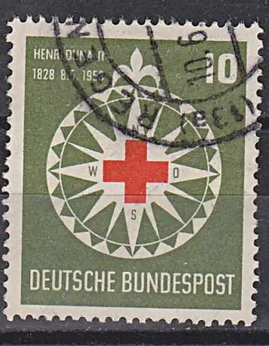 BRD Bund 164 gest. Rotes Kreuz Henri Dunant red crouix