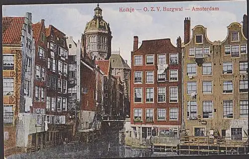 AMSTERDAM Kolkje O. Z. V. Burgval 1921 Carte postale