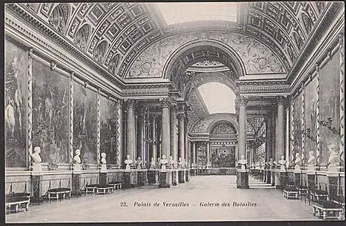 Paris - Palais de Versailles Galerie des Batailles um 1910