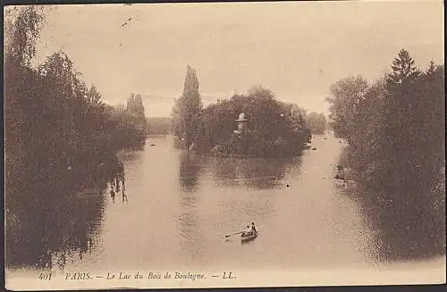 Paris - le Lac du Bois de Boulogne - LL: 1910
