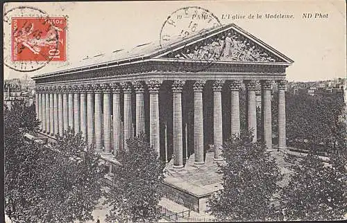 Paris L Eglise de la Madeleine ND Phot 1913