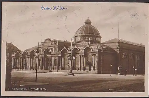 Kobenhagen Köbenhavn Glyptotheket Carte postale 1924