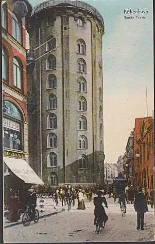 Kobenhagen Köbenhavn Runde Taarn Runde Turm Carte postale 1912