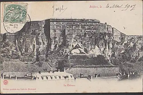 Belfort Beffert La Chateau Festung 1907