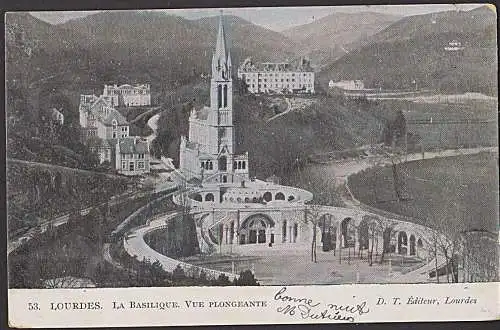 Loudres la Basilique Vue Plangeante 1905