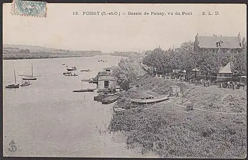 Poissy (S.-et.O.) Bassin de Poissy, vu du Pont E.L.D