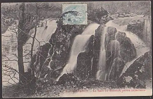 Rochesson Le Saut du Bouchot partie Superieure Wasserfall carde postale