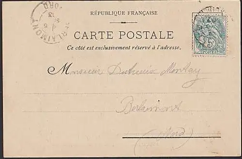 Bordeaux Gironde La Porte des Salinieres carte postale 1902