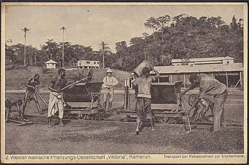 Cameroon Kamerun Cameroun Transport Kakaobohnen Lore Schienen *