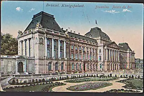 Ak BRÜSSEL BRUXELLES Königspalast Palais du Roi
