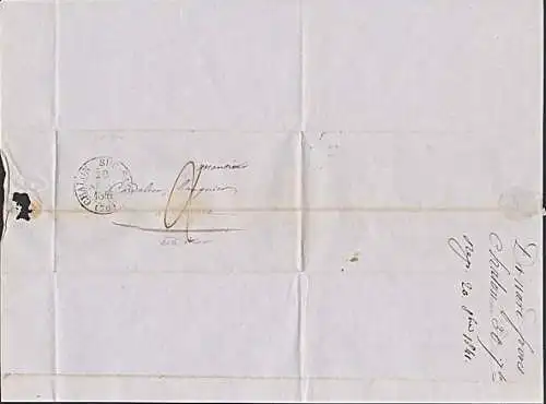 Frankreich Altbrief 1841 CHALON nach Seurre