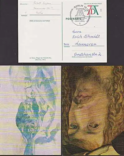 MC Albrecht Dürer Germay BRD PSo3 5 Ganzsachen-Karten Selbstbildnis Engelsmesse Rosenkranzfest