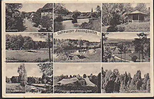 FALLINGBOSTEL 9 Ansichten dabei Soltauer Str. Badeanstalt Feldpost Prinz Albrechtshöhe Ak 1940