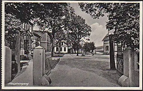 POLLERTSHOF Pr. Oldendorf ( Kr. Lübbecke) i. W. Haupteingang Eckertssheim AK 1937