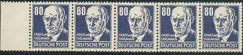 Ernst Thälmann postfrisch, SBZ 226(5) 80 Pf.