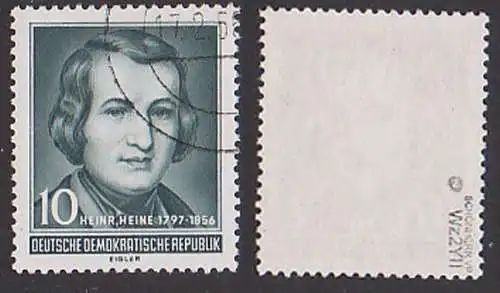 Heinrich Heine DDR 516 YII geprüft Schönherr VP gestempelt