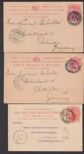 card great britain & Ireland, Dudley the midland manufacturing Ganzsachen mit privatem Zudruck children boy girl 1901