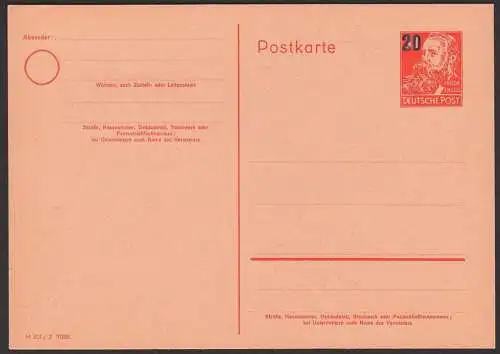 Freidrich Engels 20 auf 30 Pf. P42/02 ungebraucht