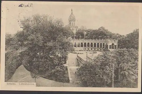 Breslau Wroclaw 1913. Schlesien Liebichshöhe 6.8.13