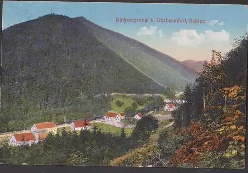 Büttnergrund bei Görbersdorf 1925. Schlesien Waldschänke 7.1.1925