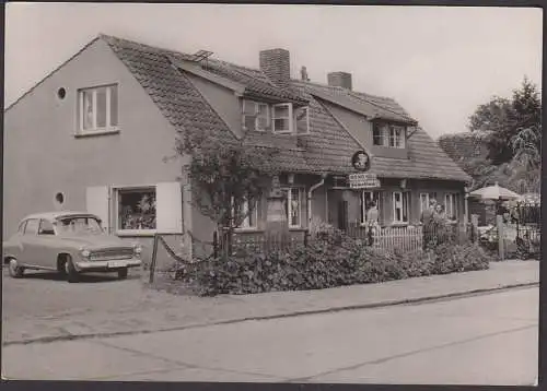 Ostseebad Zingst (Darß) HO-Gaststäte "Fischerklause" Fotokarte 1965