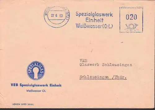 Weisswasser Oberlausitz 22.6.60 AFS Spezialglaswerk Einheit
