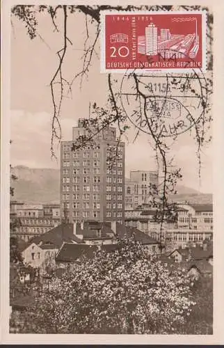 MC JENA 110 Jahre Carl Zeiss Zeiß-Hochhaus MiNr. 546, SoSt. 1956 Maxkarte