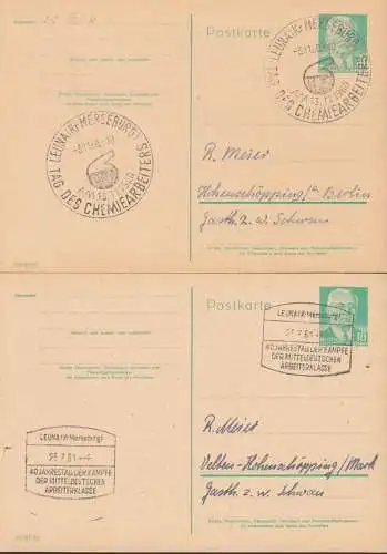 Leuna (Kr. Merseburg), SSt. Tag des Chemiearbeiters,  40. Jahrestag der Kämpfe der Mitteldeutschen Arbeiterklasse