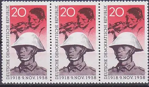 Novembermarke 1918 1959 DDR 662(3) **