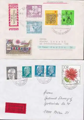 Berlin Palast der Republik Tages- bzw. Sonderstempel von 1978 bzw. 1990 - danach gab es diesen nicht mehr