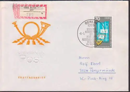 Fernmeldewesen des RGW  DDR 2873, SSt. Berlin R-Brief portorichtig
