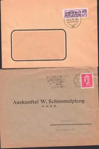 Görlitz ZKD-Brief und MWSt. 21. Schlesisches Musikfest  1931