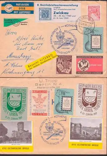 Vignetten Sammelsorium in- und ausländischer Aufkleber Aus Berlin 22.6.60