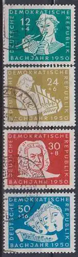 Bachjahr 1950 bedarfsgestempelt DDR 256/59