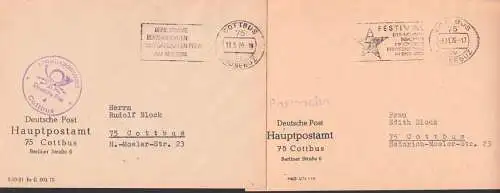 Postsache Cottbus mit MWSt. Deine Stimme den Kanditaten, Festival sowjetischen Kino- und Fernsehfilms