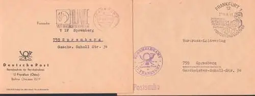 Frankfurt Postsache MWSt. 10 Jahre Halbleiterwerk, SSt. Postzeitungsvertrieb