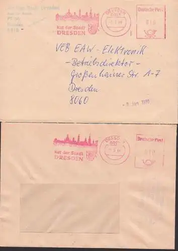 Dresden 2 AFS Rat der Stadt Stadtwappen, Elbe, Frauenkirche, kath. Hofkirche