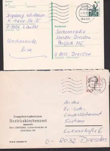 Aue, Auerbach zwei PFS nach BRD-Muster in der DDR VGO