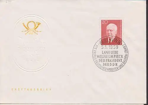 Wilhelm Pieck Pr?sident der DDR FDC (673)