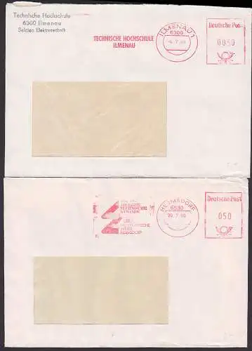 Ilmenau, Hermsdorf zwei AFS vom Juli 1990 - VGO - Technische Hochschule, noch VEB Keramische W