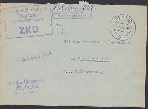 Elsholz Kreis Potsdam PSSt. Rat der Gemeinde 30.6.64