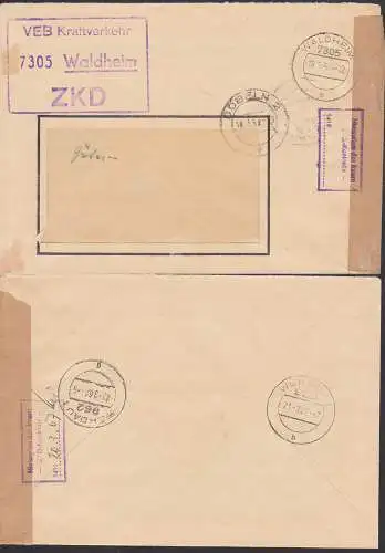 Waldheim R3 ZKD-St. VEB Kraftverkehr mit zwei Kontrollst. MdI 1419 18.3.67