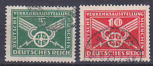 Verkehrsausstellung M?nchen 371/2Y  gestempelt