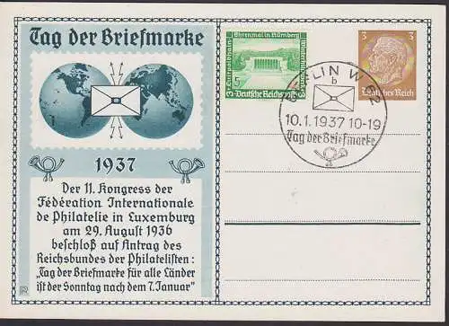 Federation Internaionale de Philatelie in Luxemburg 29.8.1936, SSt., PP 132