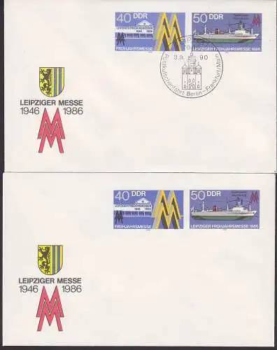 Leipziger Messe 1946 - 1086 GU** und SSt. Postkutschenfahrt Berlin - Frankfurt (Oder)