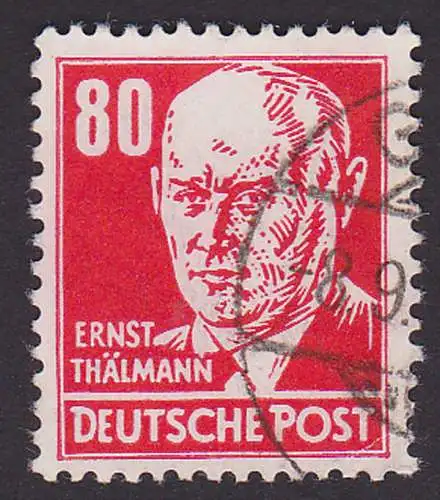 Ernst Thälmann 80 Pf. rot Köpfeserie II DDR Mi. 340