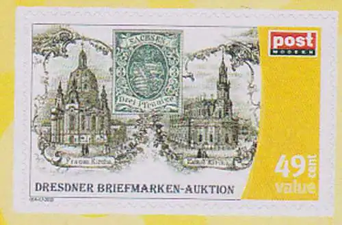 Dresden Frauenkirche und Katholische Hofkirche ** PM Wunschbriefmarke