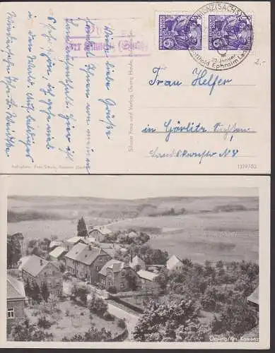 Ossling ber Kamenz (Sachs)en PSSt. SSt. Kamenz G. E. Lessing (407) Ansichtskarte Foto-Schulz